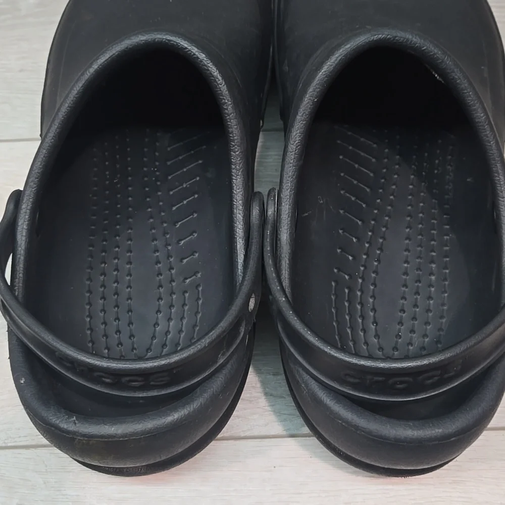 Crocs Men's Black Outdoor Rubber Clogs Shoes Sz 13
